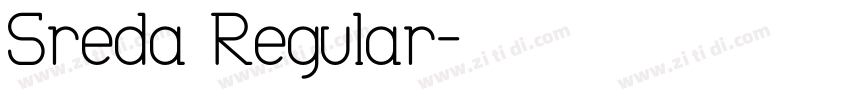 Sreda Regular字体转换